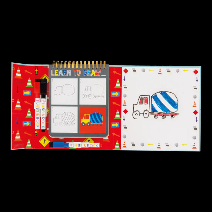 Floss & Rock - Construction Learn to Draw