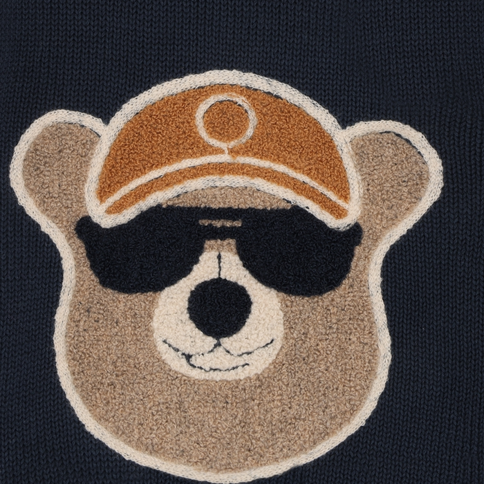 Hust and Claire - Sweater Pelle Bear - Blue