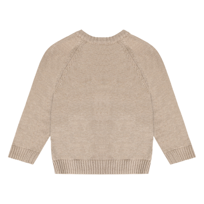 Hust and Claire - Sweater Pelle Trucks - Beige melange