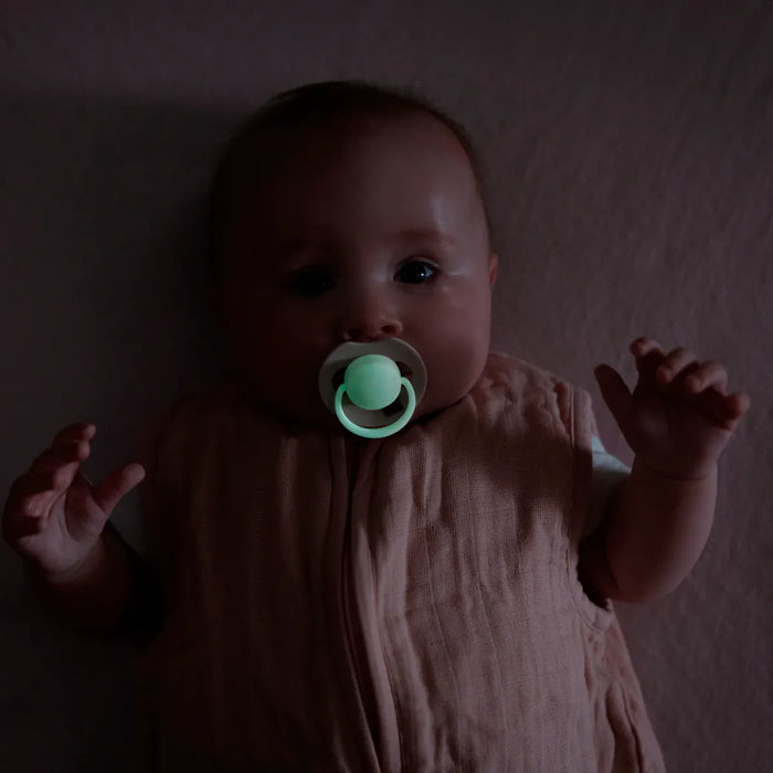 Difrax - Fopspeen Prime Dynamisch - Glow in the dark - Ivory/Blush