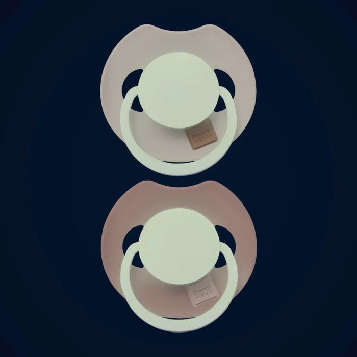 Difrax - Fopspeen Prime Dynamisch - Glow in the dark - Ivory/Blush