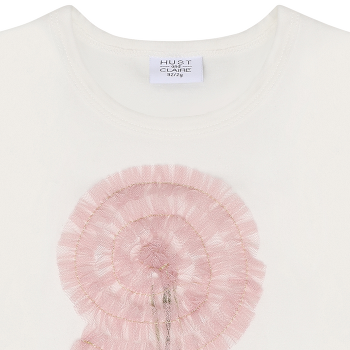 Hust and Claire - T-shirt met lange mouwen Alma Swirl - Ivory