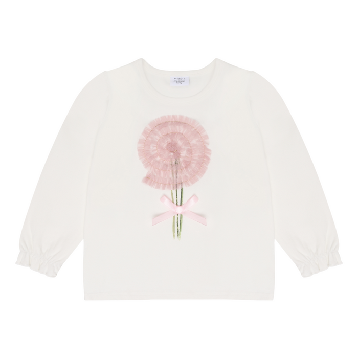 Hust and Claire - T-shirt met lange mouwen Alma Swirl - Ivory