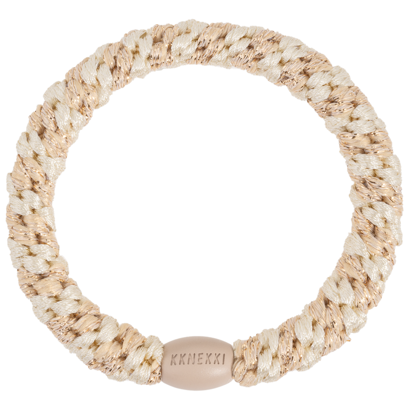 KKNEKKI - Ivory-Beige glitter stripe