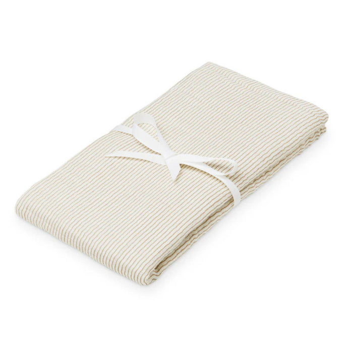 CamCam -  Swaddle - GOTS - Classic camel Stripes 120x120