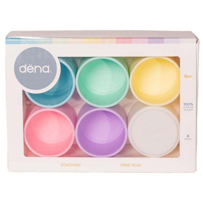 Dëna - Pastel stapelbekers (6 stuks)
