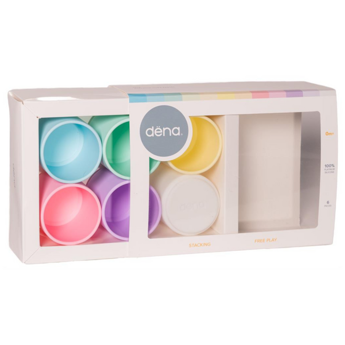Dëna - Pastel stapelbekers (6 stuks)