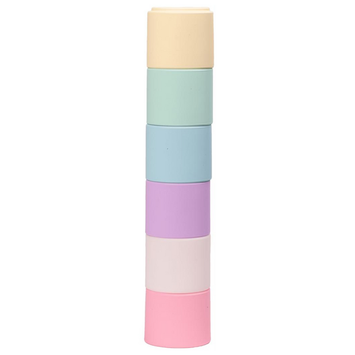 Dëna - Pastel stapelbekers (6 stuks)