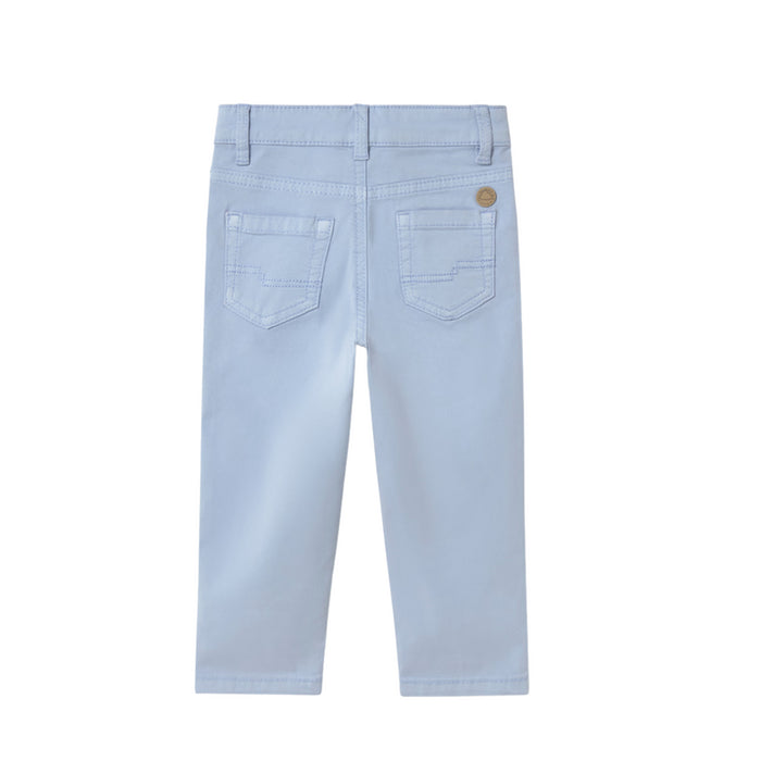 Mayoral - Basic slim fit serge pants - light blue