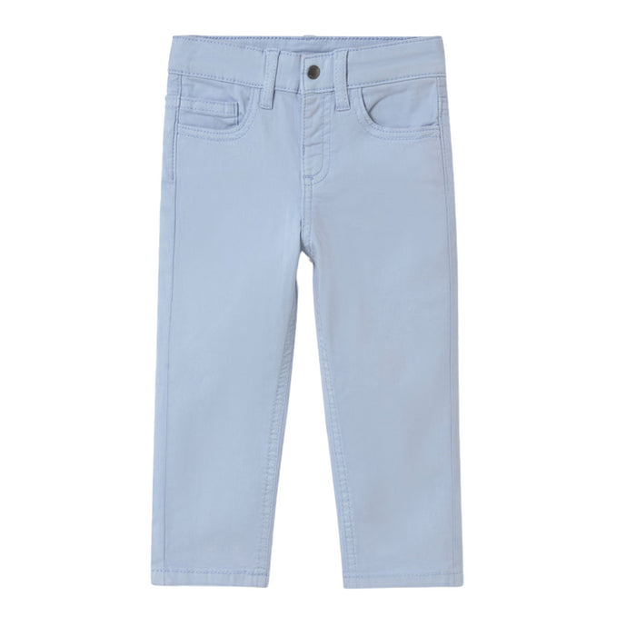 Mayoral - Basic slim fit serge pants - light blue