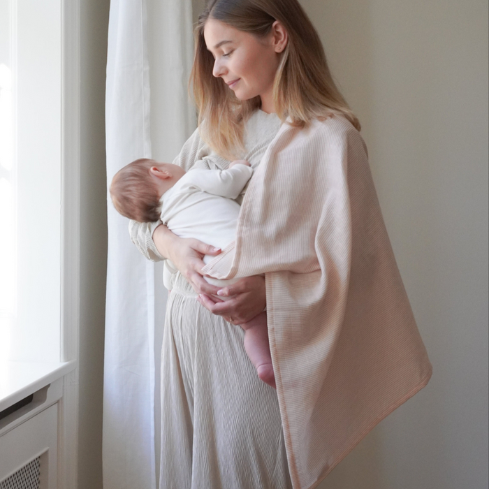 Camcam - Muslin Cloth, 2-Pack - Stripes Rose