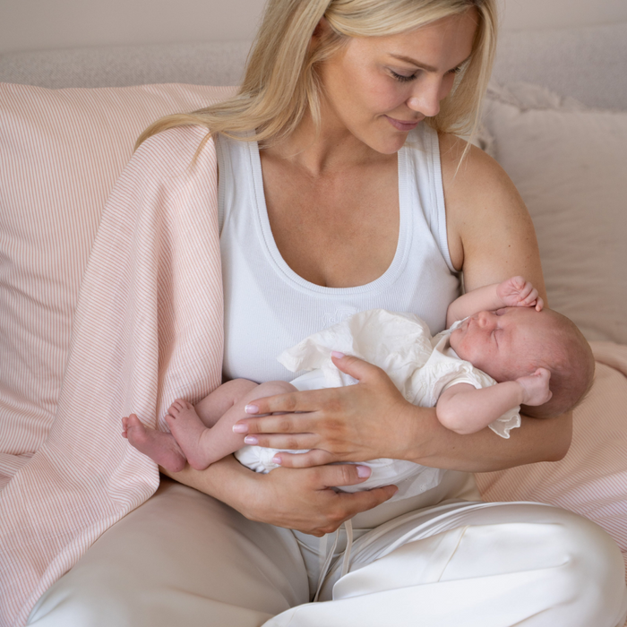 Camcam - Muslin Cloth, 2-Pack - Stripes Rose
