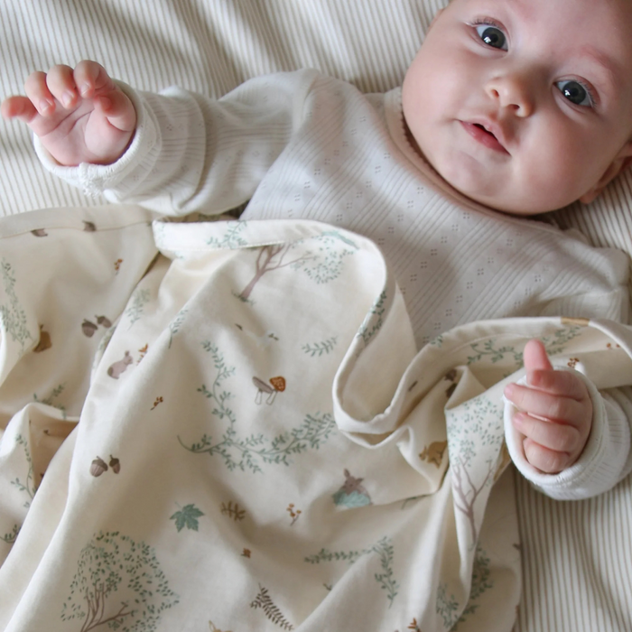 CamCam -  Jersey Swaddle - GOTS - Woodland