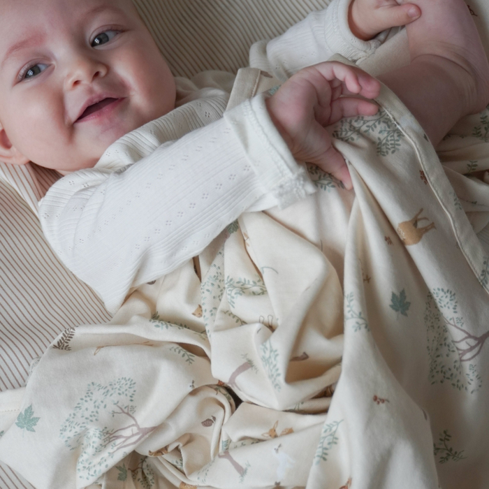 CamCam -  Jersey Swaddle - GOTS - Woodland