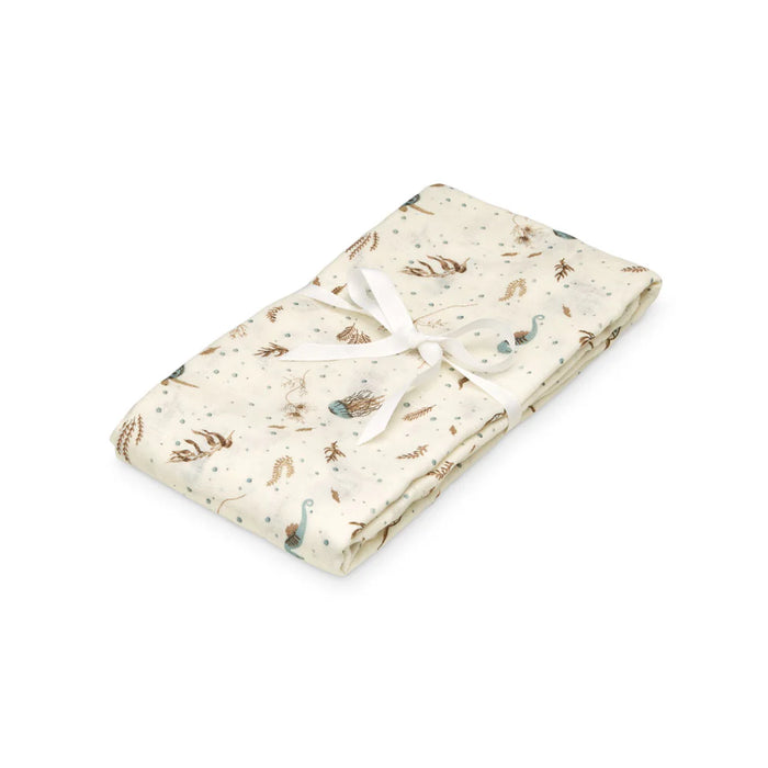 CamCam -  Jersey Swaddle - GOTS - Sea garden