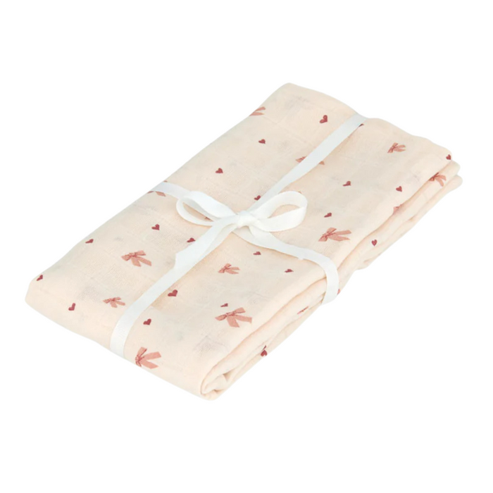 CamCam -  Jersey Swaddle - GOTS - Bows