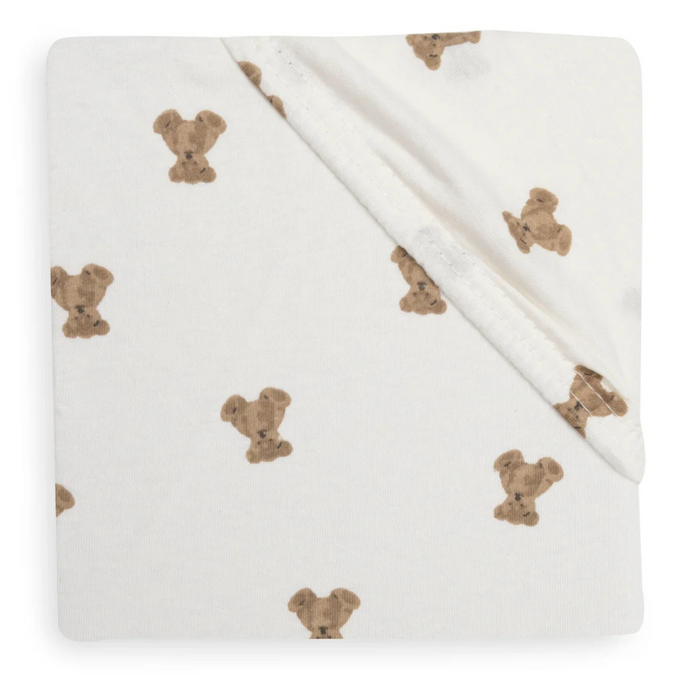 Jollein - Hoeslaken Jersey - Mini Teddy Bear 60x120