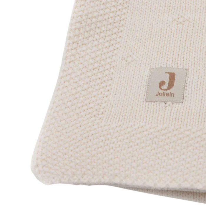 Jollein - Deken Wieg 75x100cm Cosy Knit Ivory