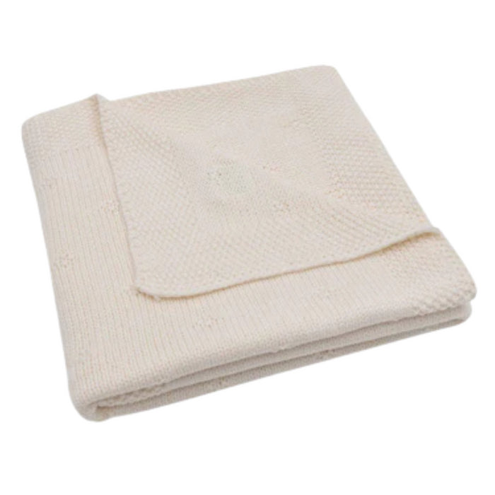 Jollein - Deken Wieg 75x100cm Cosy Knit Ivory