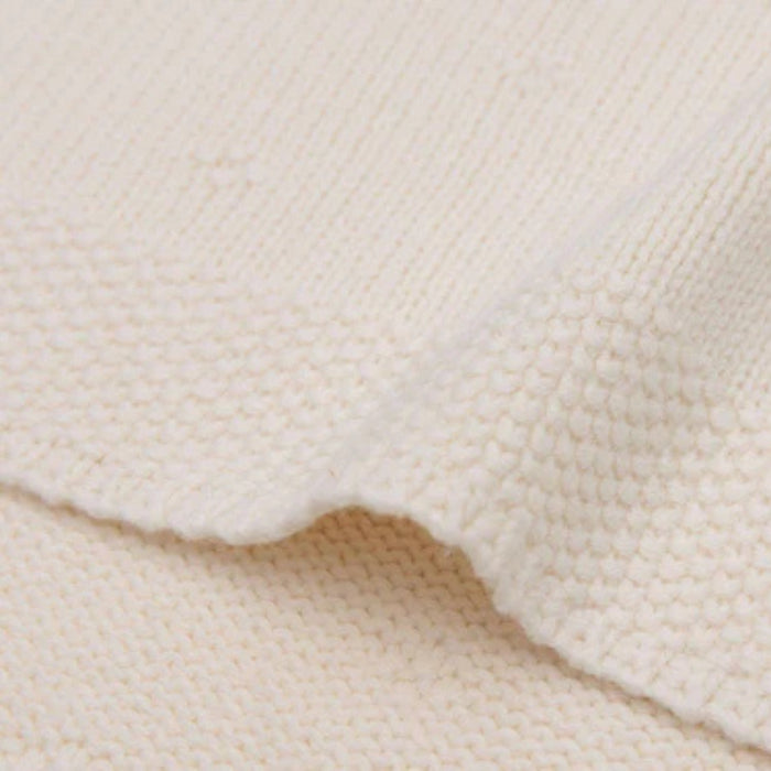 Jollein - Deken Wieg 75x100cm Cosy Knit Ivory