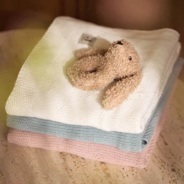 Jollein - Deken Wieg 75x100cm Cosy Knit Ivory