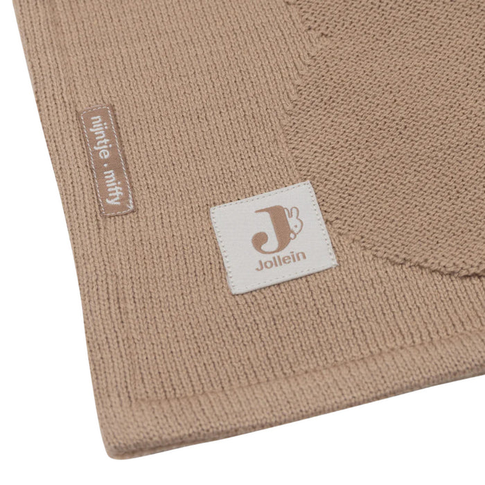 Jollein - Deken Wieg 75x100cm Miffy Biscuit/Velvet (TOG 1)