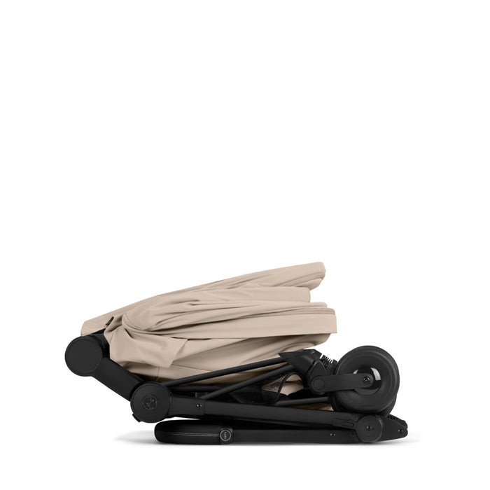 Cybex - COYA Comfort Matt Black incl. Foldable Carry Cot Cozy Beige | beige