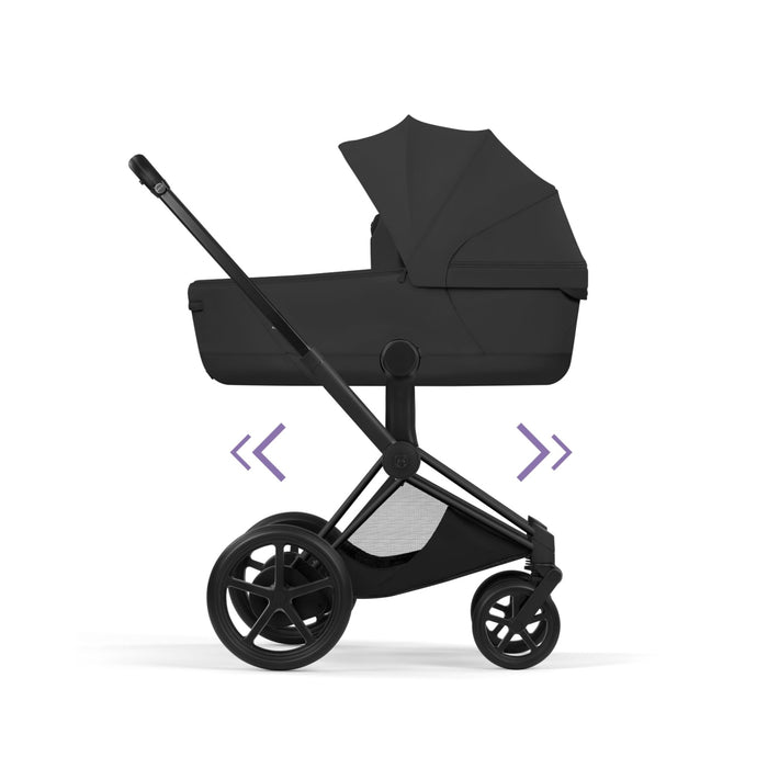 Cybex - E-PRIAM Style Frame incl. Seat Hardpart Matt Black | black