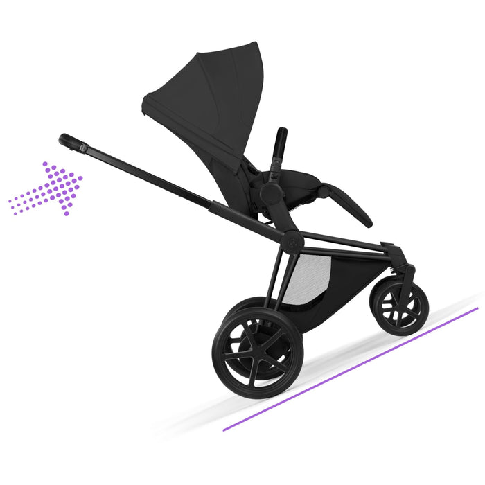 Cybex - E-PRIAM Style Frame incl. Seat Hardpart Matt Black | black