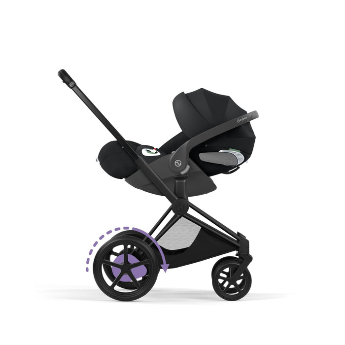 Cybex - E-PRIAM Style Frame incl. Seat Hardpart Matt Black | black
