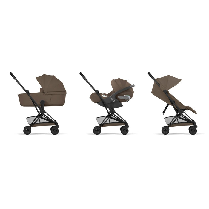 Cybex - COYA Comfort Matt Black Coconut Brown | dark brown