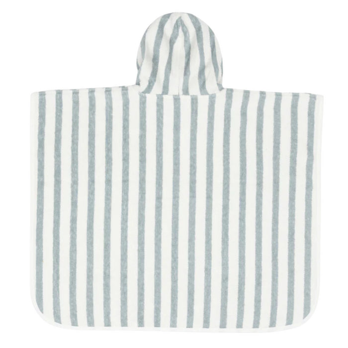 Jollein - Badponcho Stripe Terry Sea Green GOTS
