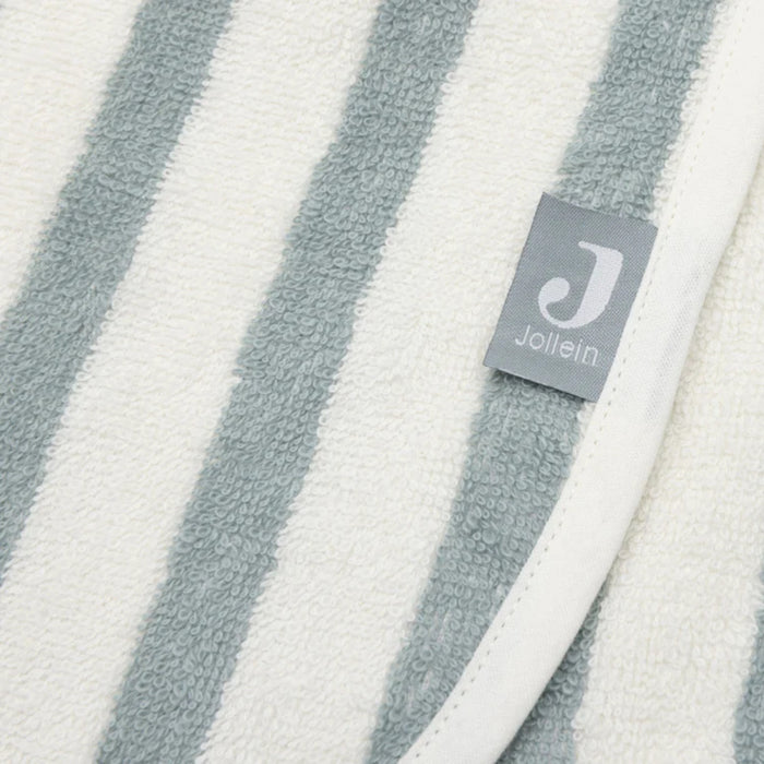 Jollein - Badponcho Stripe Terry Sea Green GOTS