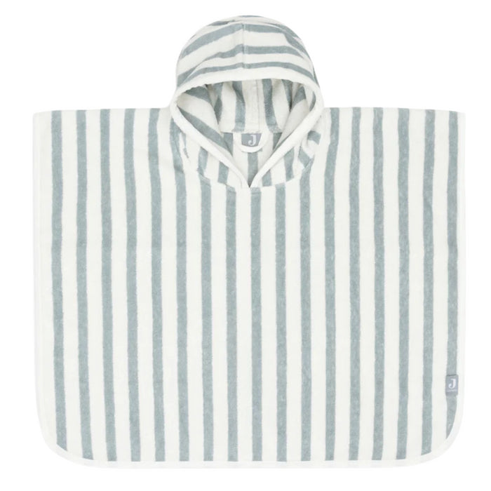 Jollein - Badponcho Stripe Terry Sea Green GOTS