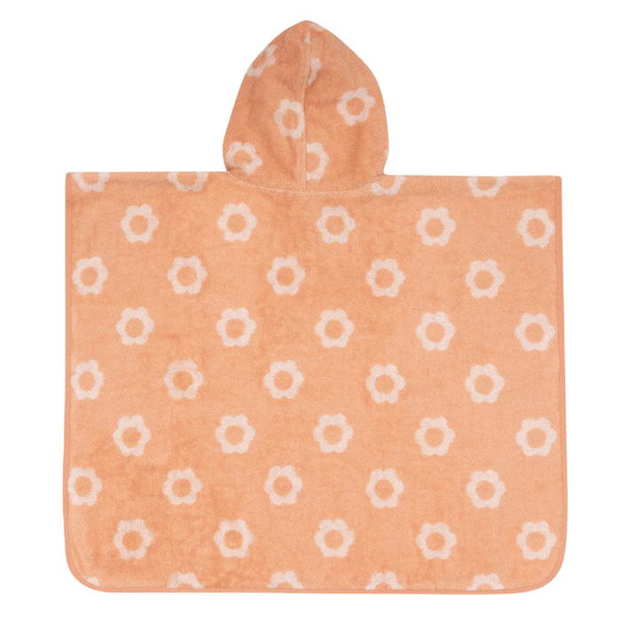 Jollein - Badponcho Badstof Jacquard Flower Reversible