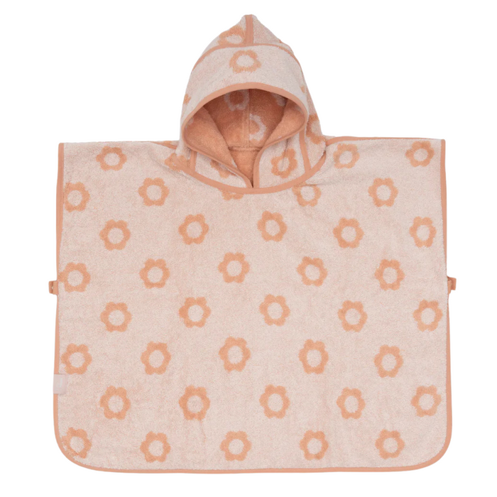 Jollein - Badponcho Badstof Jacquard Flower Reversible