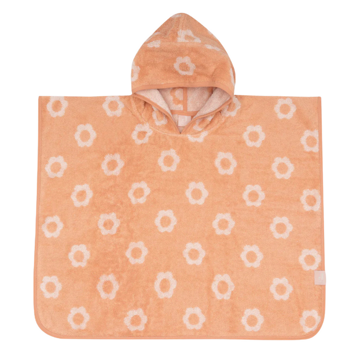 Jollein - Badponcho Badstof Jacquard Flower Reversible