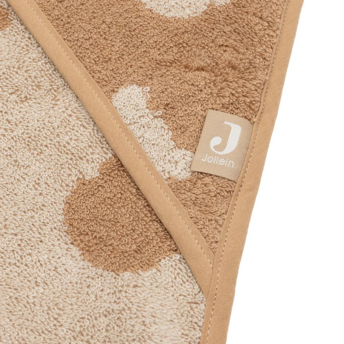 Jollein - Badcape Badstof 75x75cm Jacquard Teddy Bear