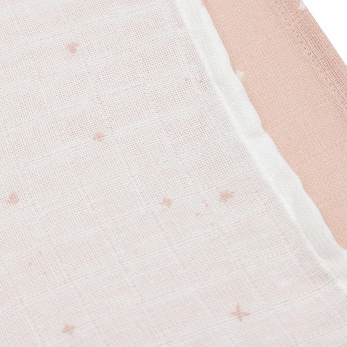 Jollein - Hydrofiele Doek Small 70x70cm Twinkling Wild Rose - 3 Stuks