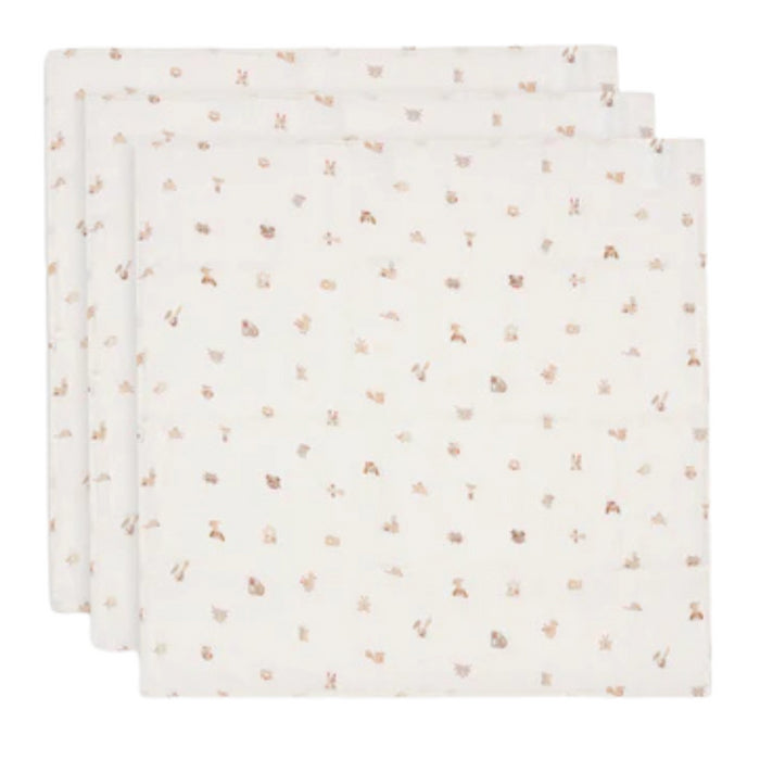 Jollein - Hydrofiele Doek Small 70x70cm Animal Friends (3pack)