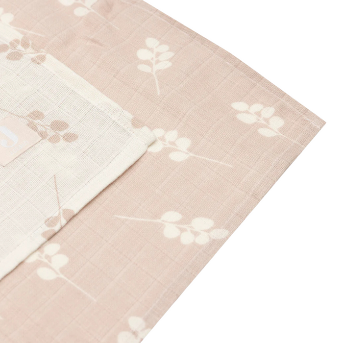 Jollein - Hydrofiele Doek Large 115x115cm Twig - Wild Rose (2pack)