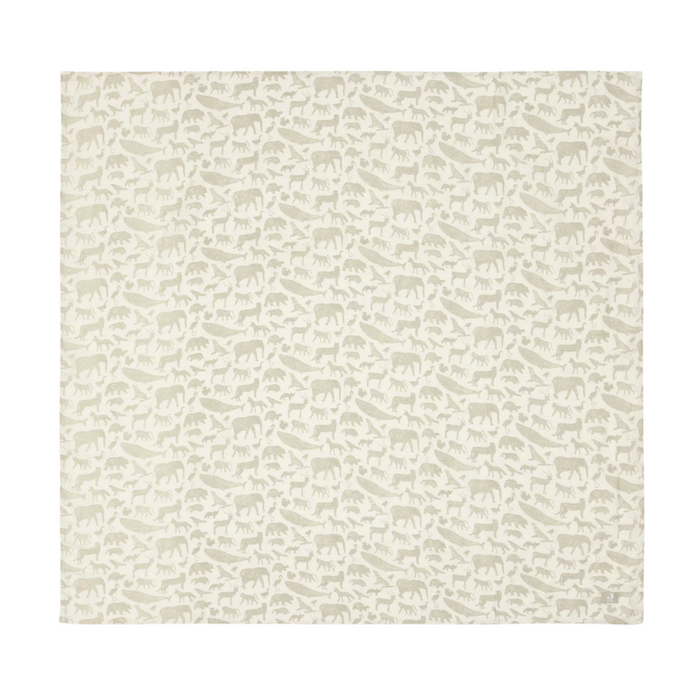 Jollein - Hydrofiele Doek Large 115x115cm Animals Olive (2pack)