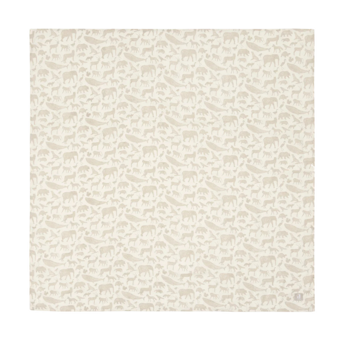 Jollein - Hydrofiele Doek Large 115x115cm Animals Nougat (2pack)