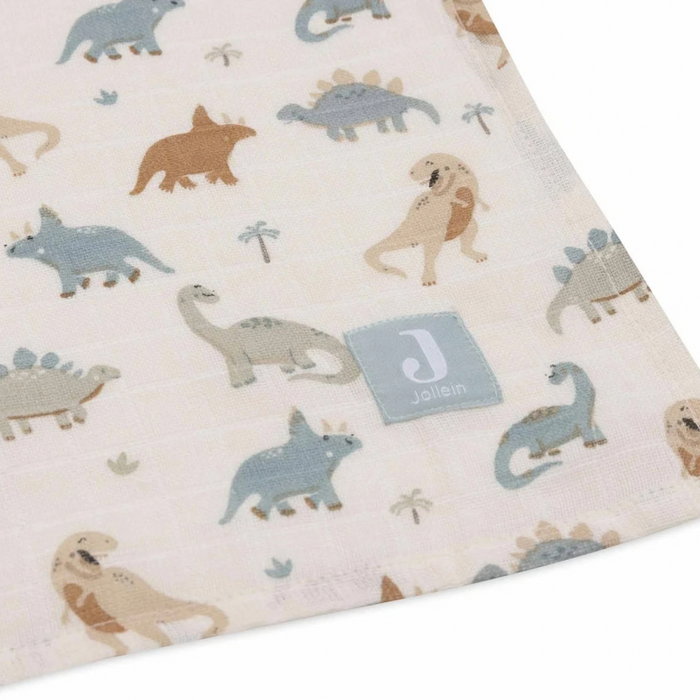 Jollein - Hydrofiele Doek Large 115x115cm Roarsome (2pack)
