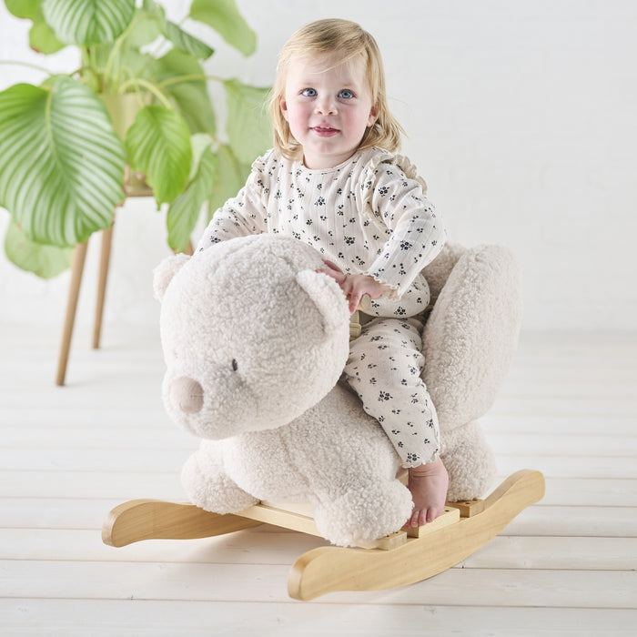 Nattou - LAPIDOU - Schommelpaard Teddy beer beige