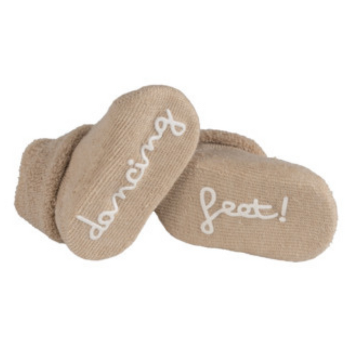 Bambam - Socks 'Dancing Feet' Beige (0-3 maanden)