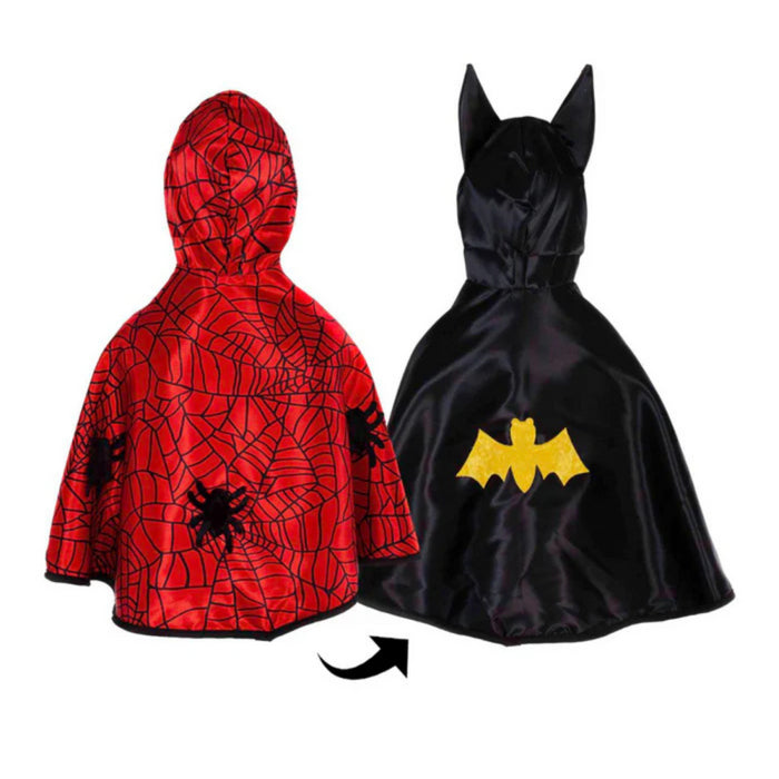 Great Pretenders - Baby/Toddler Reversible Spider and Bat Cape (1-2 jaar)
