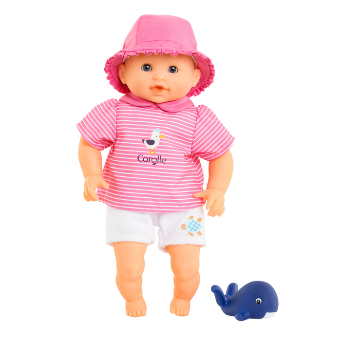Corolle - Badpop Océane met walvisje 30cm