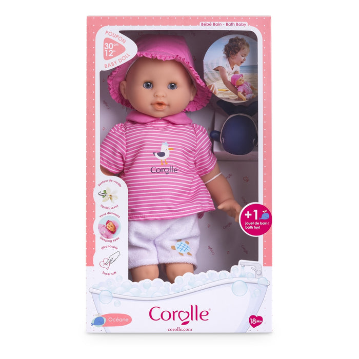 Corolle - Badpop Océane met walvisje 30cm