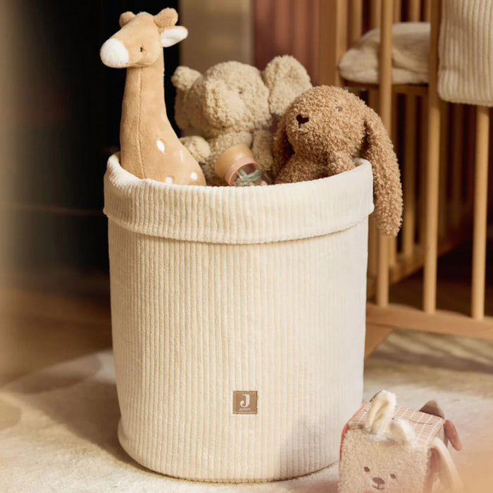 Jollein - Opbergmand Cloudy Rib Oatmeal (30x35cm)